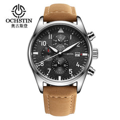 2019 Mens Business Watches Top Brand Luxury Waterproof Chronograph Watch